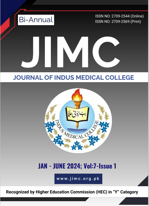 					View Vol. 7 No. 1 (2024): Journal  of Indus Medical College ( Volume 7 Issue - 1 )
				